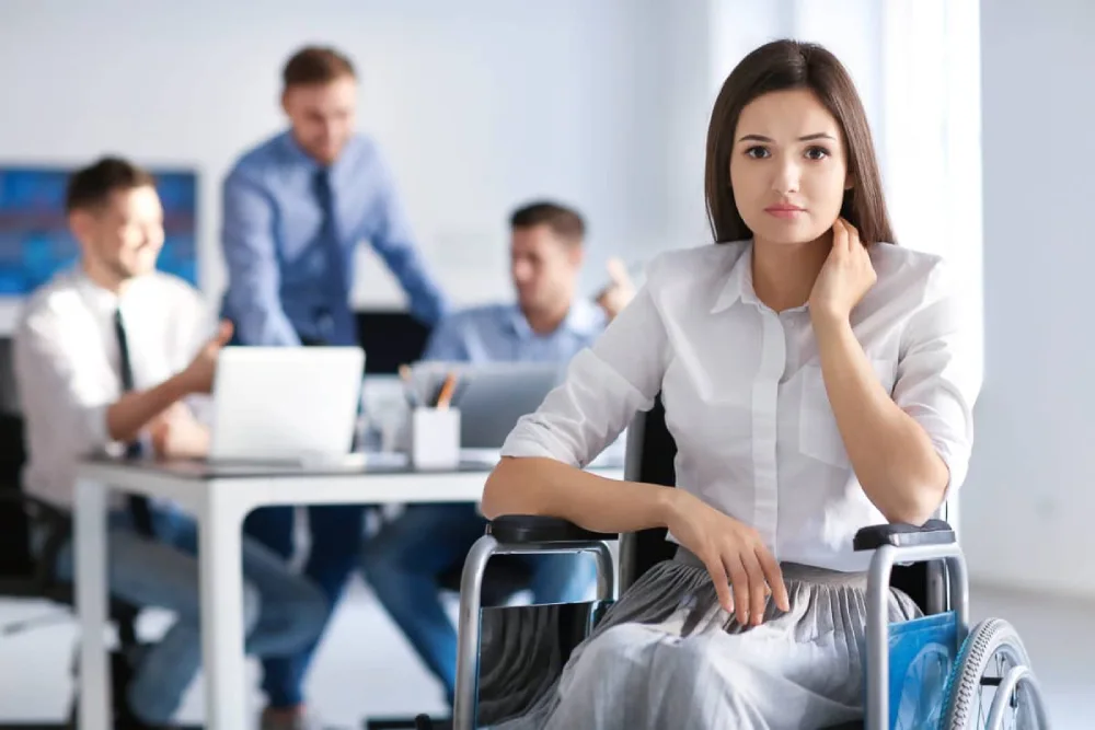 California disability discrimination lawyer meeting with a client