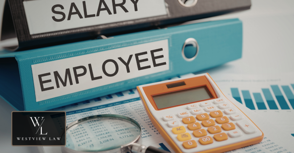 Employee organizing records and documentation for a wage dispute