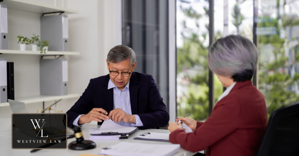 Employee consulting with an attorney about sick leave rights and workplace protections