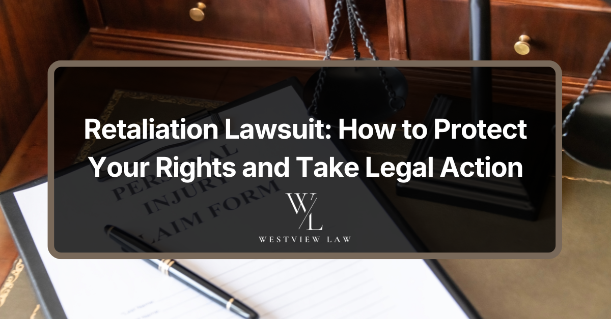 Employee meeting with an employment lawyer to discuss a workplace retaliation lawsuit.