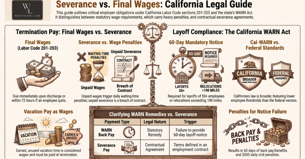 What Are the Severance Pay Laws and Regulations in California?